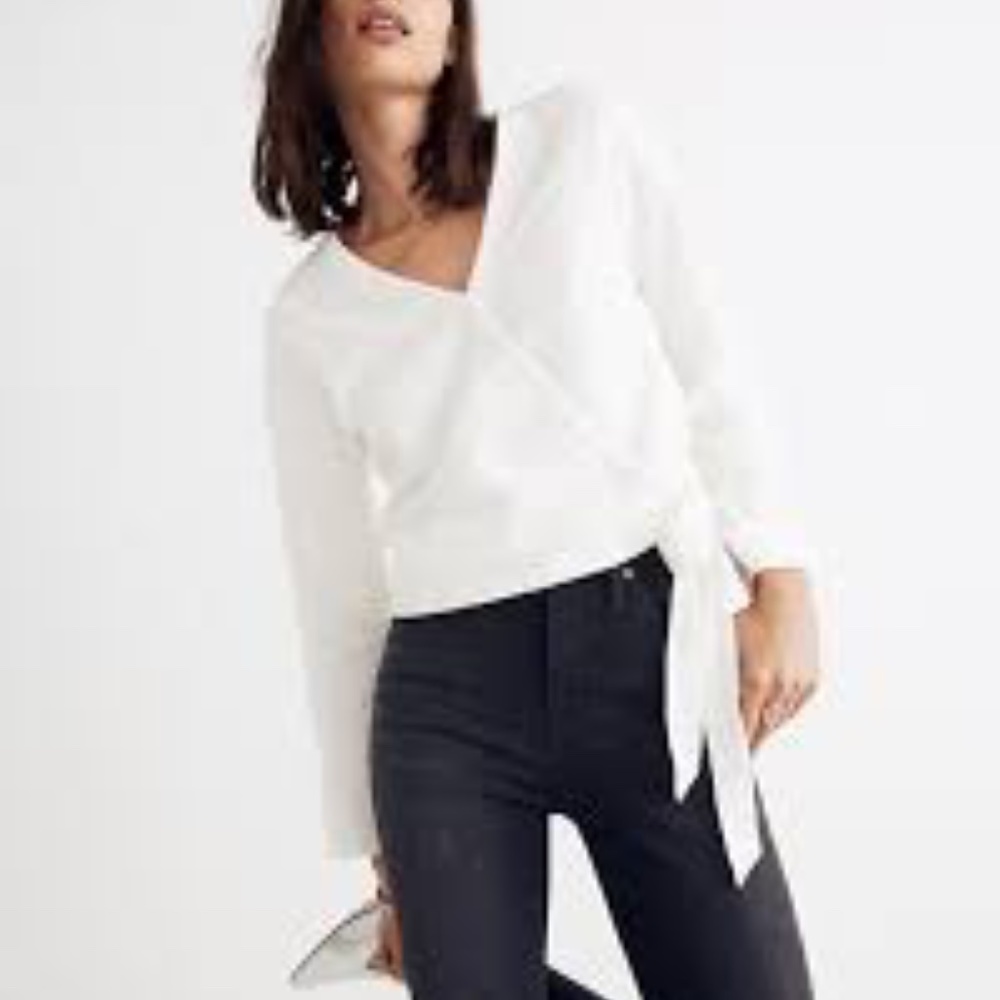 Madewell Texture and Thread Wrap Top